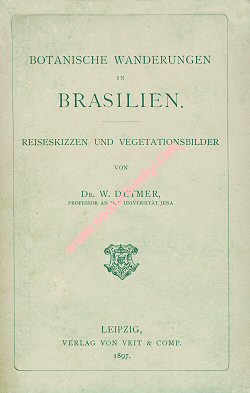 Reiseskizzen und Vegetationsbilder. 1. Aufl., Leipzig 1897. 188 S., Pp., 14 x 20 cm, 350 g, (2) Name im Vorsatz