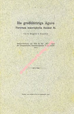 Frauenfeld 1917. 6 S., 1 s/w. Abb., 3 Zeichn., Heftg., 14 x 21 cm, 20 g, (2)